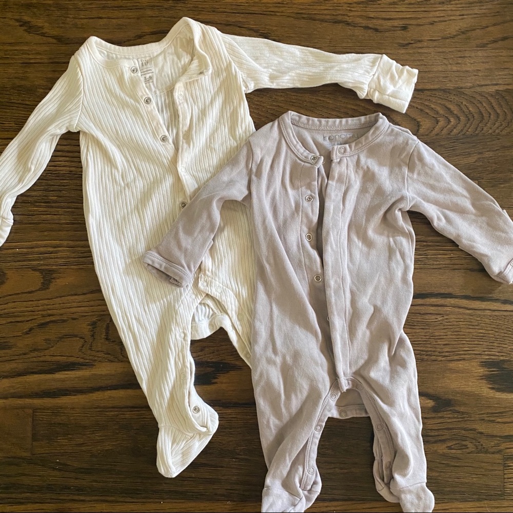 3-6m footed pjs